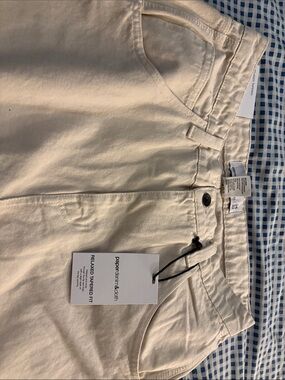 Paper Denim & Cloth Cream Relaxed Tapered Chinos